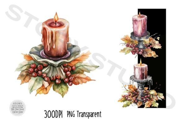 Download Cozy Autumn Candle Seasonal Clipart - Seasonal clipart Collection