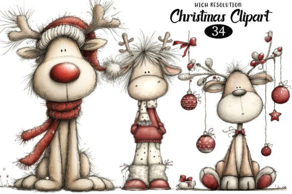 Download Reindeer Christmas Clipart - Premium Resources
