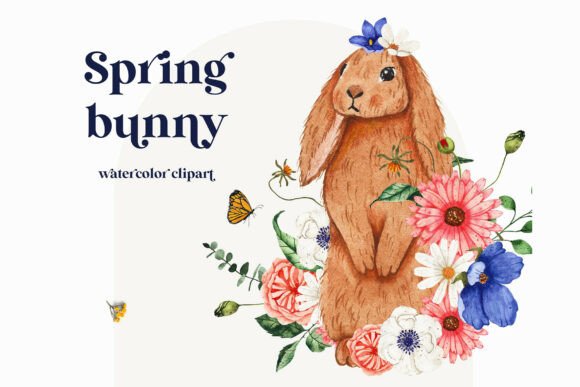 Download Spring Bunny Watercolor Clipart Easter - Watercolor clipart easter Collection